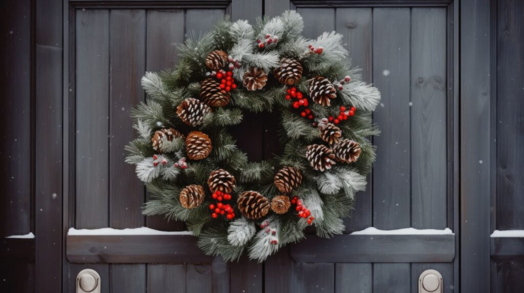 Winter wreaths winter home decoration accessories