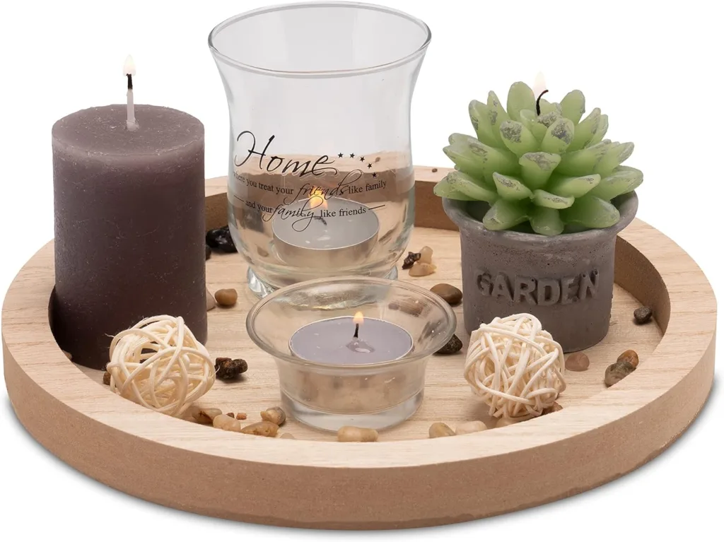 decor hivernal de bois